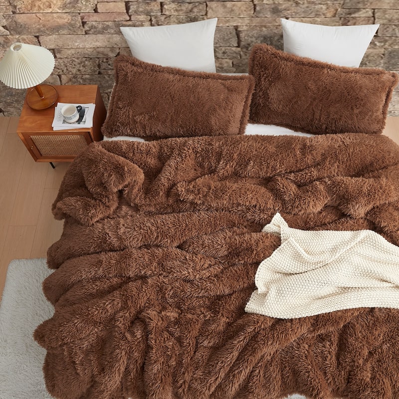 Lion Mane - Coma Inducer® Oversized Comforter Set - Golden Brown