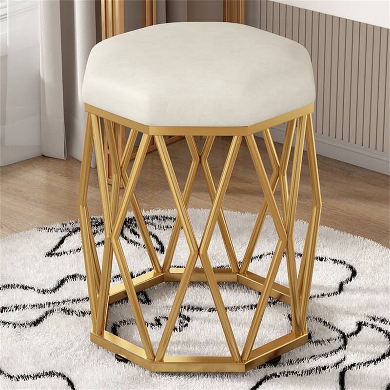 Modern Luxury Round Stool Office Chair and High-Density Foam