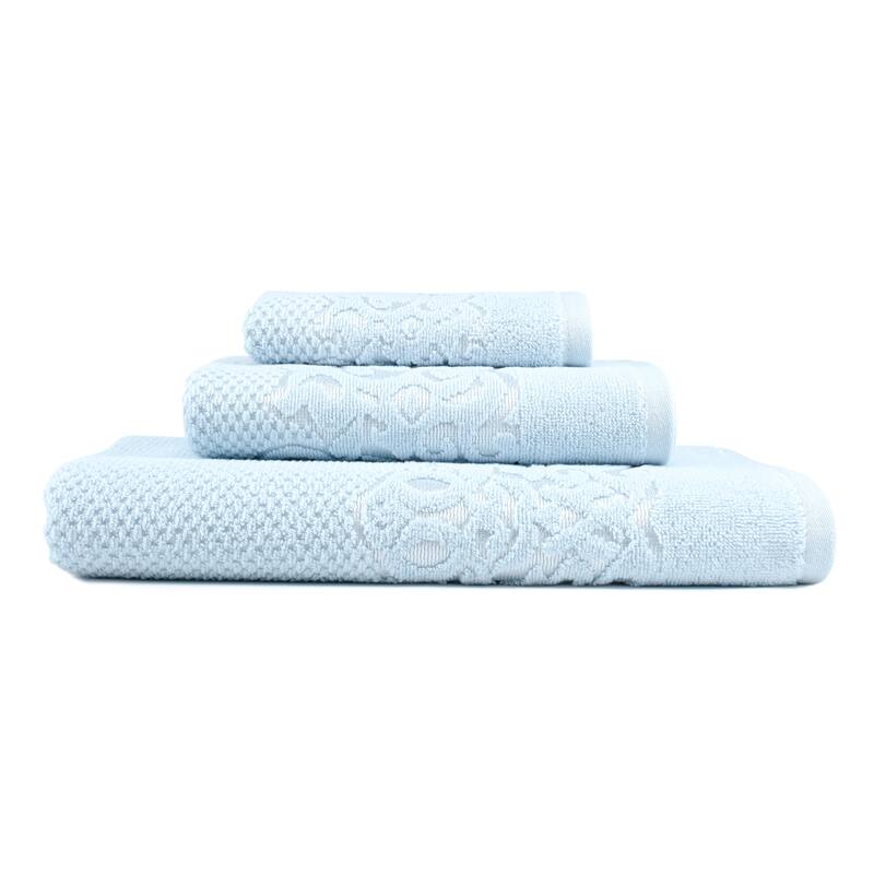 East'N Blue Galata Turkish Cotton Bath Towel Set (Set of 3) - (1 Bath Towel, 1 Hand Towel, 1 Washcloth)