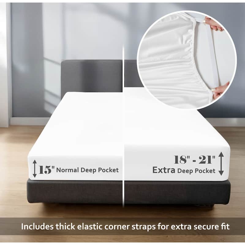 Superior Egyptian Cotton 650 TC Deep Pocket Sheet Set