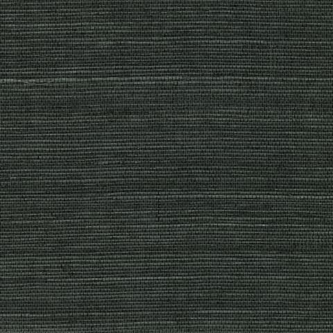 Kowloon Charcoal Sisal Grasscloth Wallpaper - 36in x 288in x 16.025in