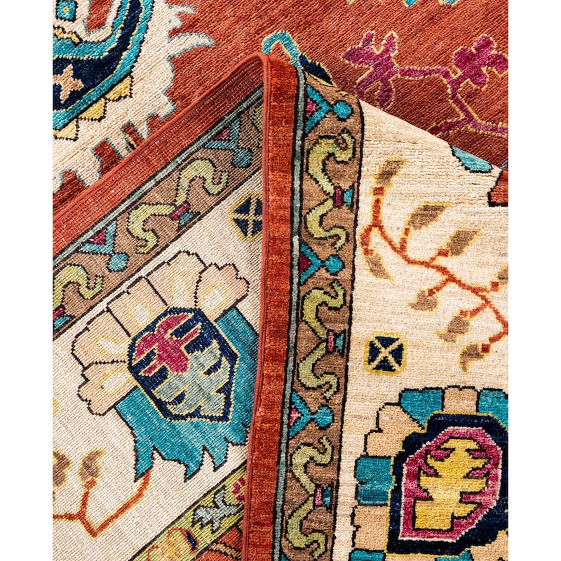 Serapi One-of-a-Kind Hand-Knotted Area Rug - Red - 9' 0" x 12' 2"
