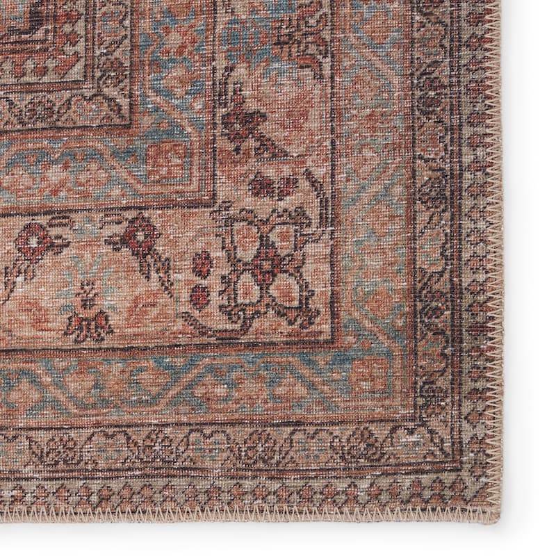Vacherie Machine Washable Medallion Area Rug