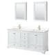 Option White, Gold Trim, White Quartz Top
