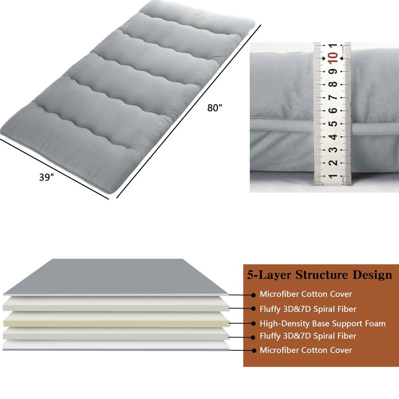 Japanese Futon Floor Mattress, Japanese Style Floor Mattress Sleeping Mattress Pad Tatami Mat