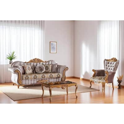 Bellagio 2 Pieces Living Room Sets 1 Sofa 1 Chair