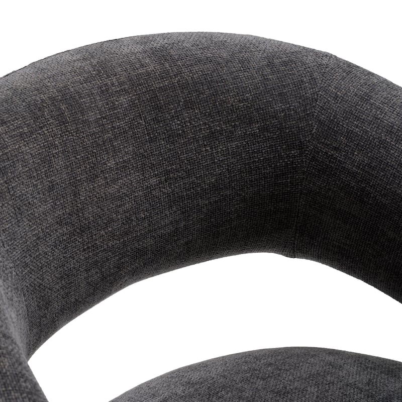 Modrest Angie Modern Dark Grey Fabric Accent Chair