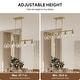 preview thumbnail 25 of 56, 4/5-Light Kitchen Island Pendant Light Fixture with Clear Glass Shades