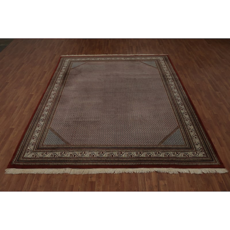 Hand Knotted Oriental 100% Wool Carpet Traditional Geometric Oranges & Rust Botemir Area Rug - 11' 10'' X 8' 10''