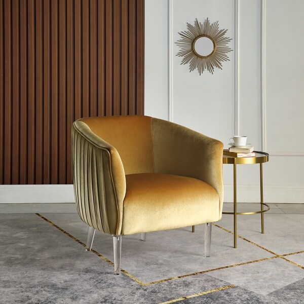 Barrel back accent sales chair
