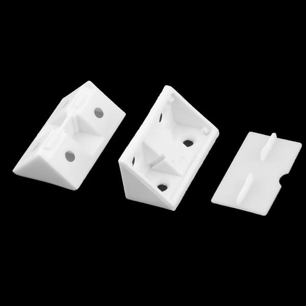 Shop Plastic Shelf Cabinet Closet 90 Degree Corner Braces Angle