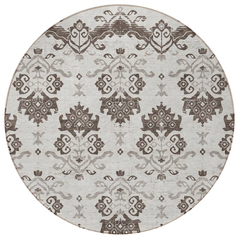 HomeRoots Oriental Transitional Rectangle Outdoor Rug