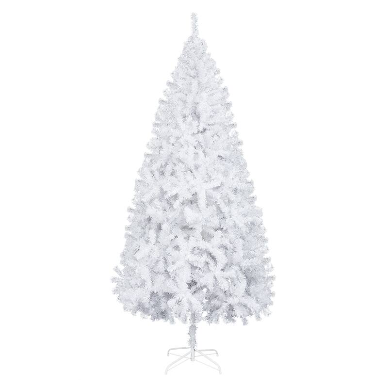 8ft Flocking Tied Light Christmas Tree