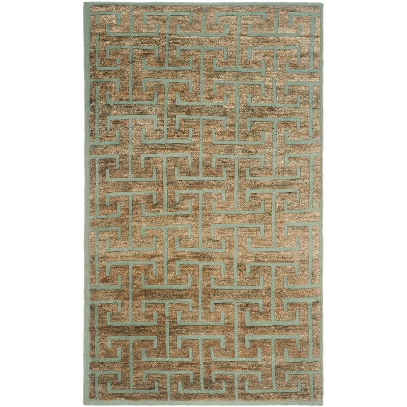 SAFAVIEH Hand-knotted Tangier Madelein Modern Wool Rug