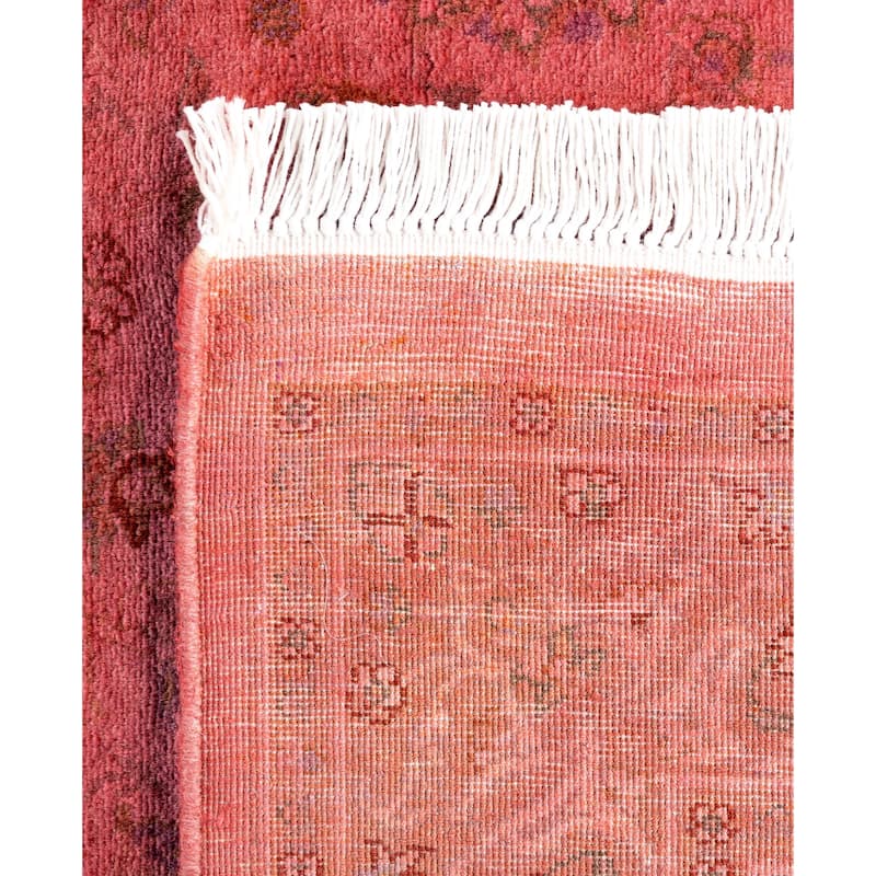 Overdyed One-of-a-Kind Hand-Knotted Area Rug - Pink - 3' 2" x 5' 3"