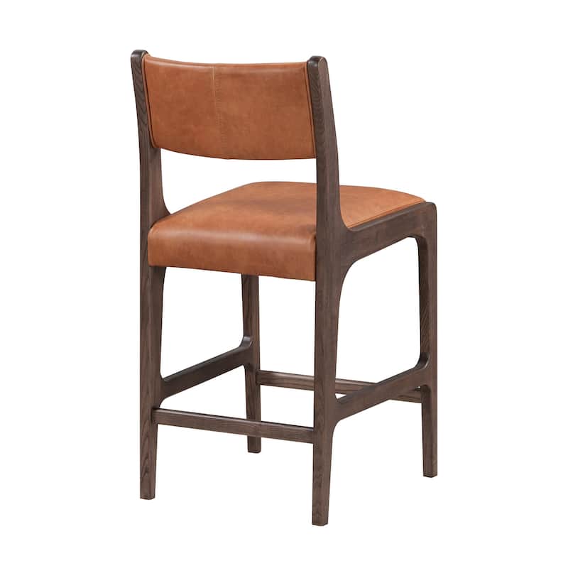 Classic Home Wayne Leather Stool