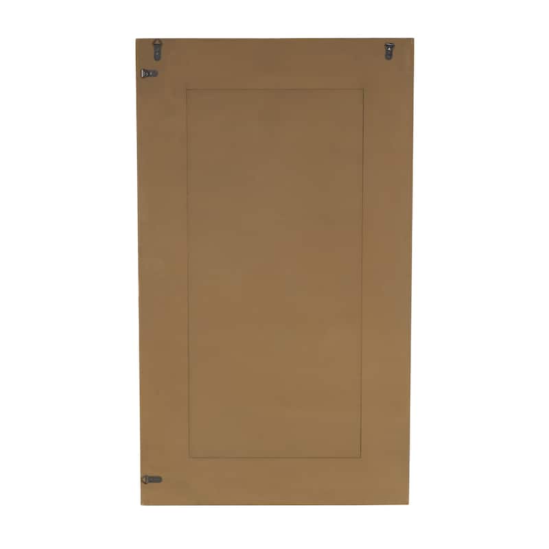 Wood Room Floor Mirror with Natural Wood Grains - Brown - Roche River Decor