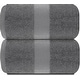 preview thumbnail 12 of 92, White Classic Luxury Cotton Oversized Bath Sheet 35x70 - Set of 2