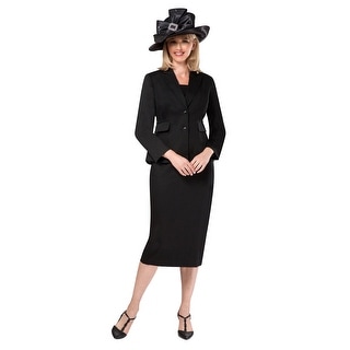 womens black skirt suit