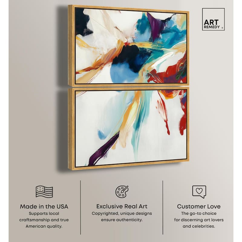 Vibrant Palette II Canvas Set of 2 by Art Remedy