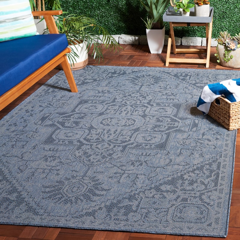 SAFAVIEH Bermuda Fazilet Geometric Indoor/Outdoor Waterproof Rug