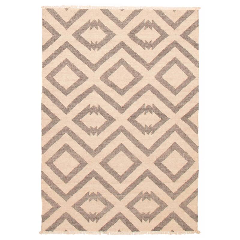 Ankara Ivory Kilim 5'0" x 7'8" - 5'0 x 7'8 - Ivory - 5'0 x 7'8