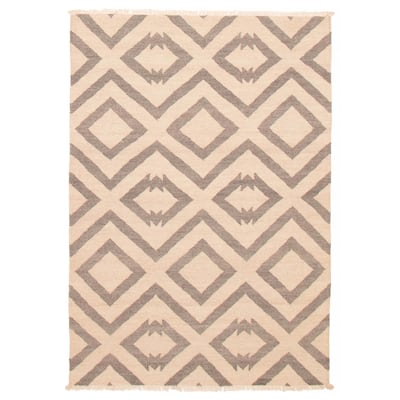 Ankara Ivory Kilim 5'0" x 7'8" - 5'0 x 7'8