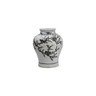 Flaring Rim Dynasty Magpie on Treetop Decorative Jar