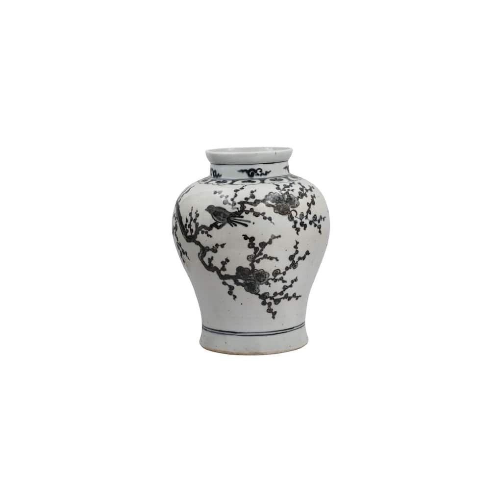Flaring Rim Dynasty Magpie on Treetop Decorative Jar