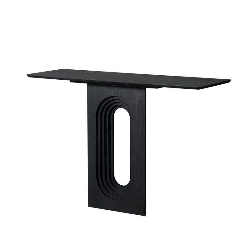 Narrow Console Table with Unique Loopback Design, Modern Design MDF Sofa Table Entrance Table for Hallway, Entrance,Apartment ,