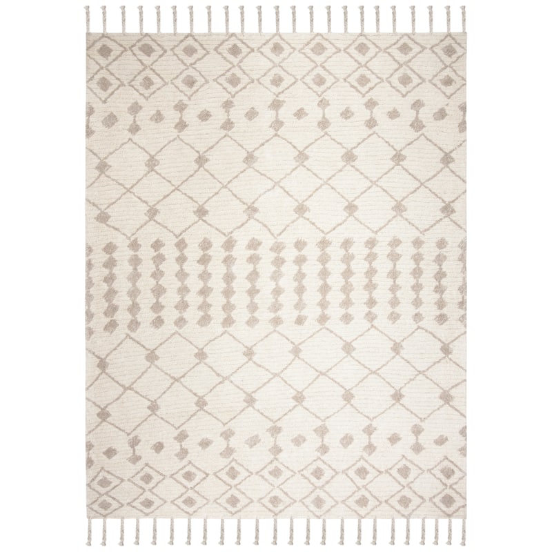 SAFAVIEH Handmade Casablanca Shag Laman Tribal Wool Rug