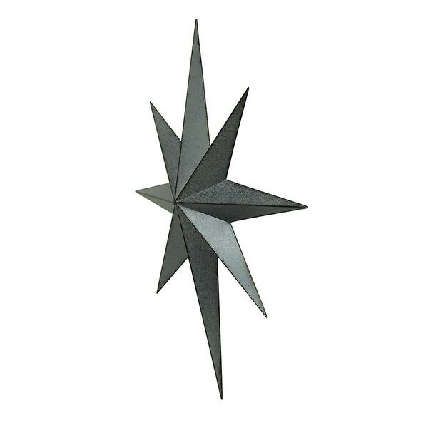 Shop Rustic Galvanized Finish Metal 8 Pointed Star Wall Hanging 25