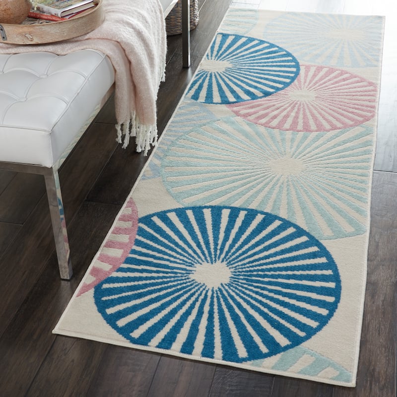 Nourison Grafix Modern Geometric Area Rug