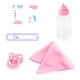preview thumbnail 3 of 3, Bayer: Reborn 15" Baby Doll Set - White Pink Elephant - Life-Like Doll, Blanket, Bottle, Pacifier, Name Tag & Birth Certificate