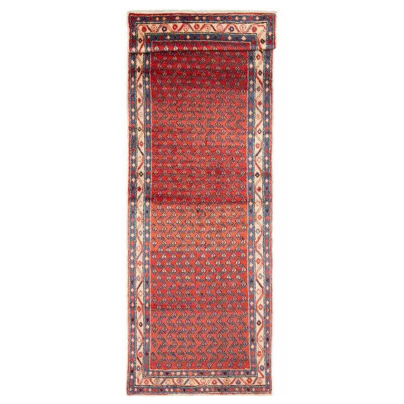 ECARPETGALLERY Hand-knotted Andelz Red Wool Rug - 3'3 x 10'3 - Red - 3'3 x 10'3