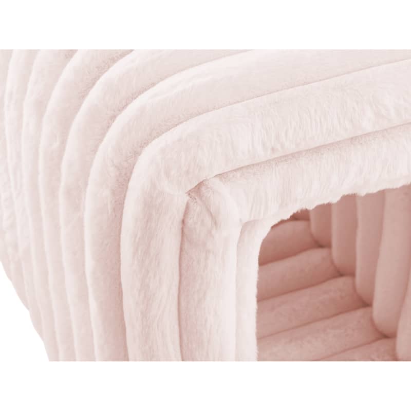 Ottoman bench storage foot rest for couch Pet Supplies Corduroy Bench Cat's nest to hide