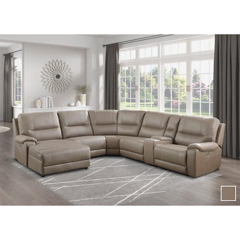 Quill 6-Piece Power Modular Reclining Sectional Sofa with Left Chaise