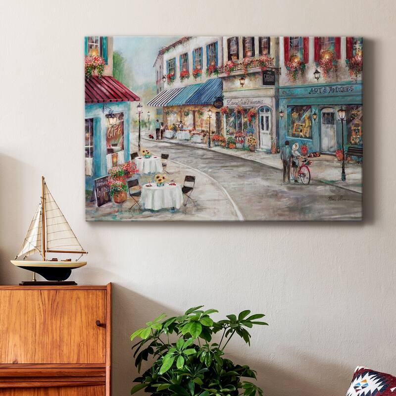Quaint Cafe Premium Gallery Wrapped Canvas - Ready to Hang