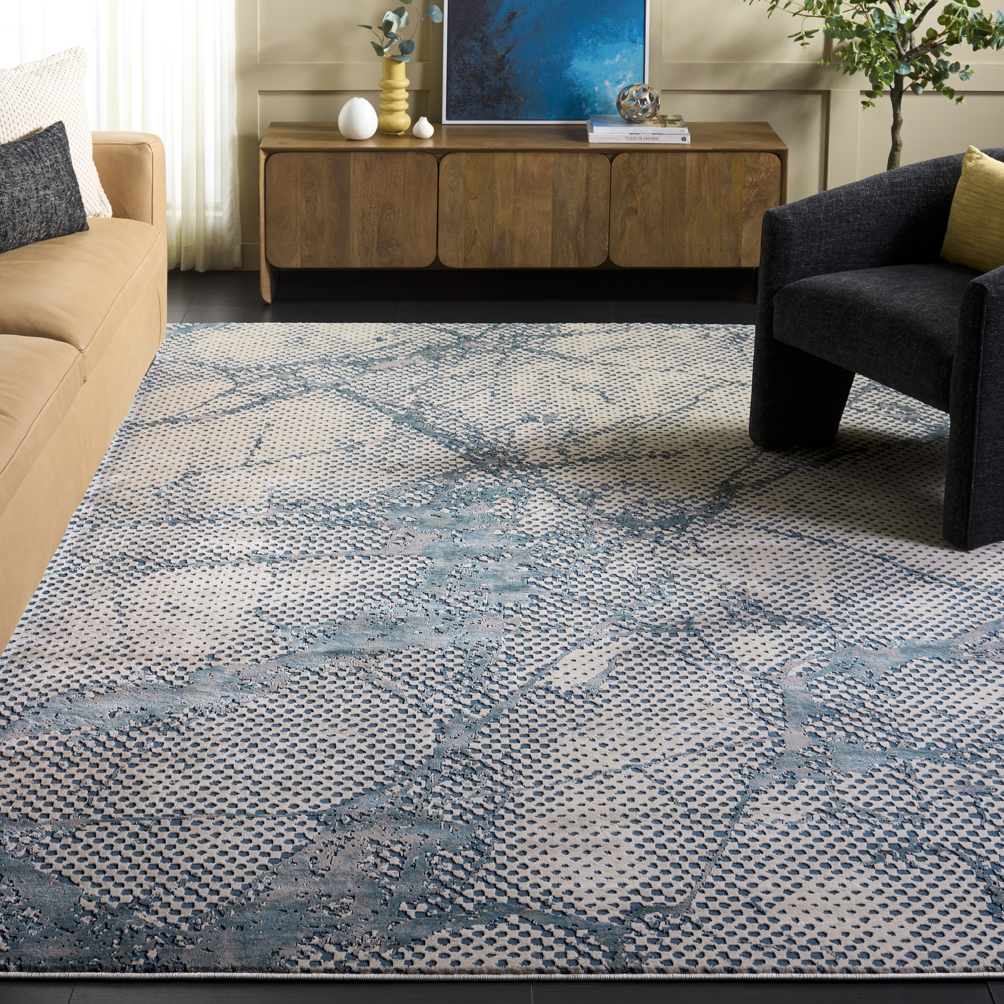 SAFAVIEH Meadow Witta Modern Abstract Rug