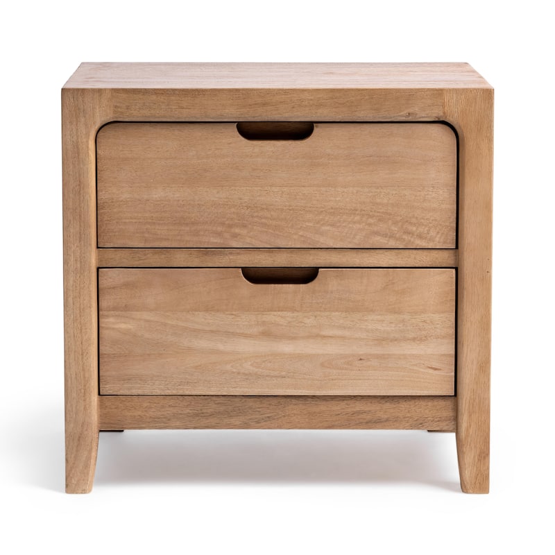 Classic Home Laguna 2-Drawer Mango Wood Nightstand