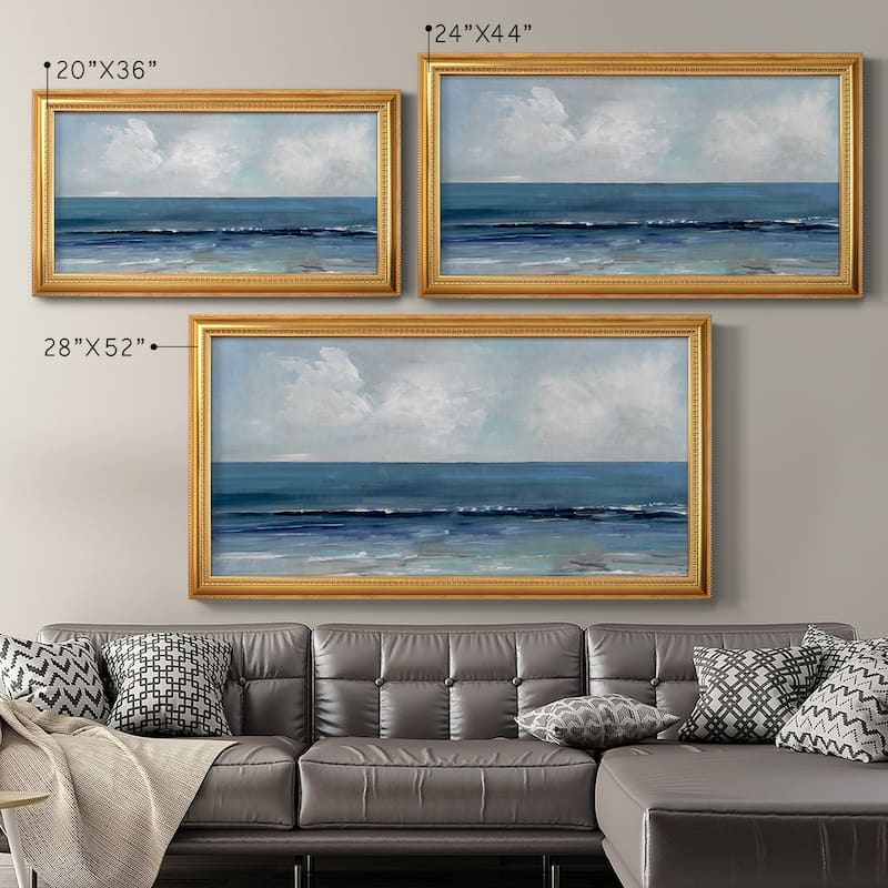 Blue Seas Premium Framed Canvas- Ready to Hang