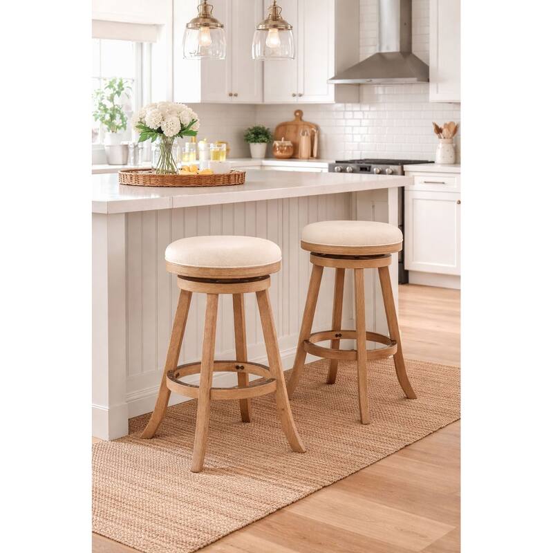 Fenton Swivel Backless Stool