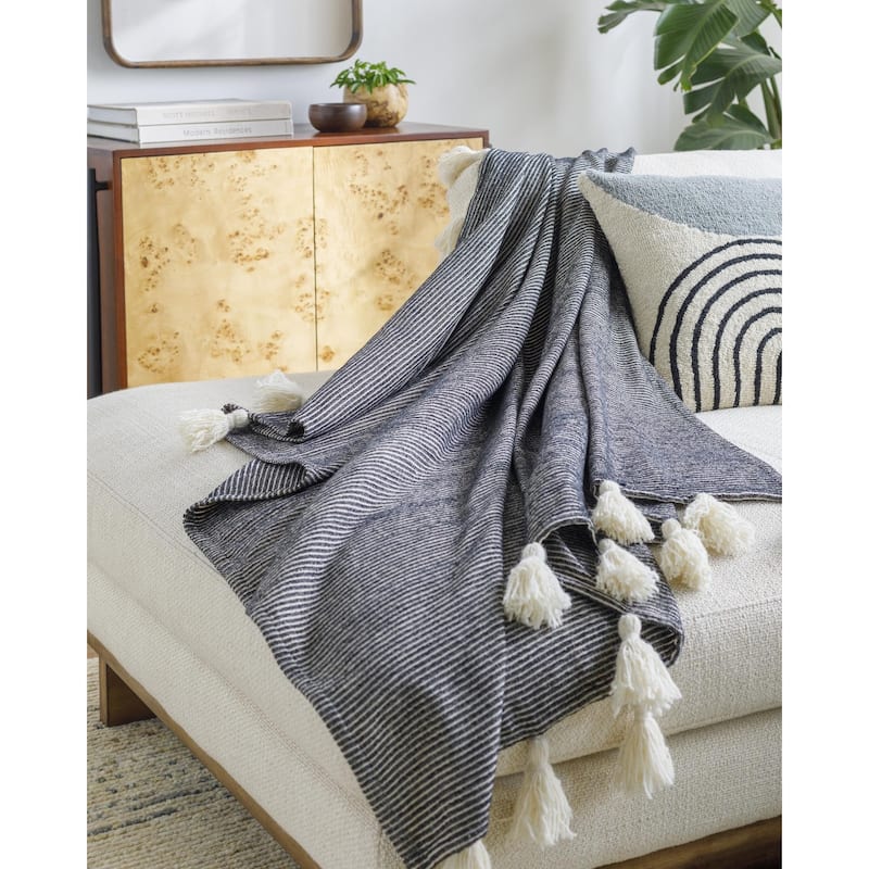 Becki Owens x Livabliss Modern Kapri Throw - Black