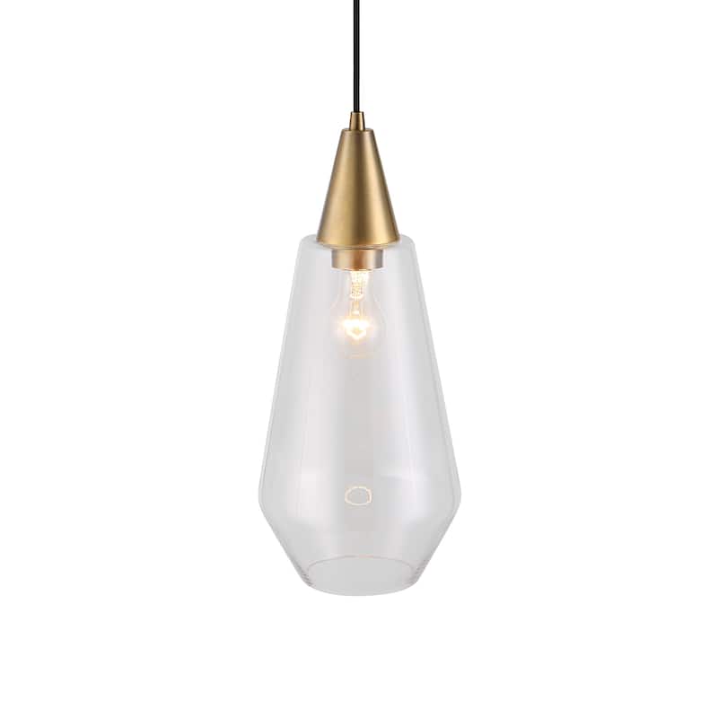 Uttermost Eichler Antique Brass 1 Light Mini Pendant - 18"H x 8"Dia.