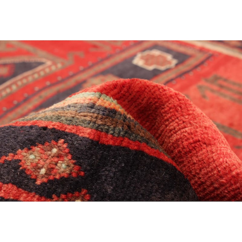 ECARPETGALLERY Hand-knotted Melis Vintage Red Wool Rug - 3'8 x 9'7