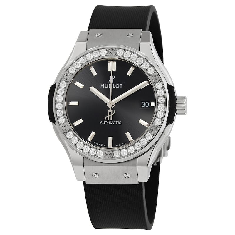 Hublot Classic Fusion Automatic Diamond Men's Watch - Black