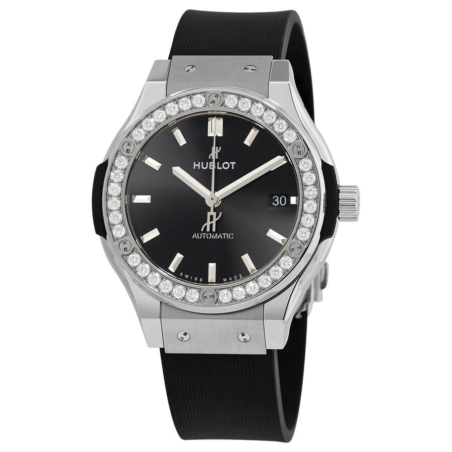 Hublot Classic Fusion Automatic Diamond Men's Watch - Black