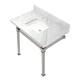 Option Marble White / Polished Nickel