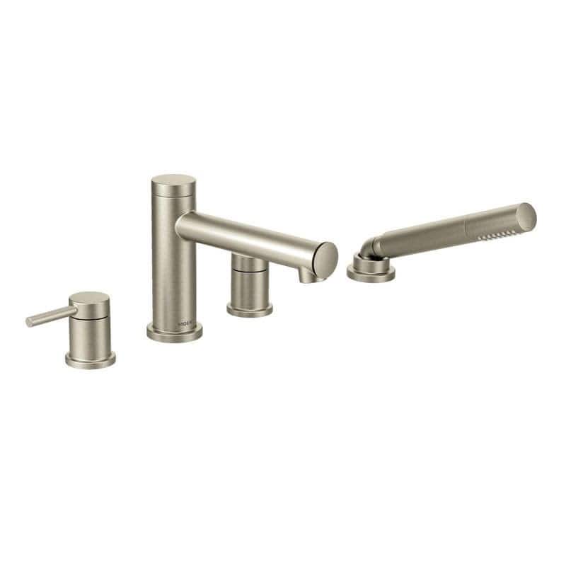 Moen Deck Mounted Roman Tub Filler Trim with Personal Hand Shower and