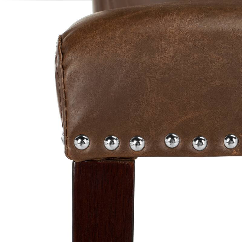 SAFAVIEH Maruse 26-inch Tufted Counter Stool (Set of 2) - 20" x 26.5" x 40.5" - 20Wx27Dx41H